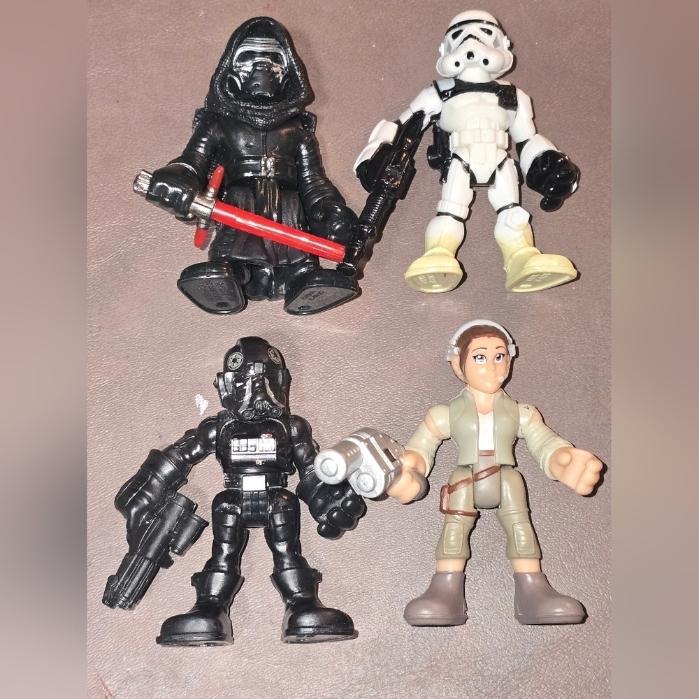 Set of 4 Playskool Star wars figures 2014 to 2017